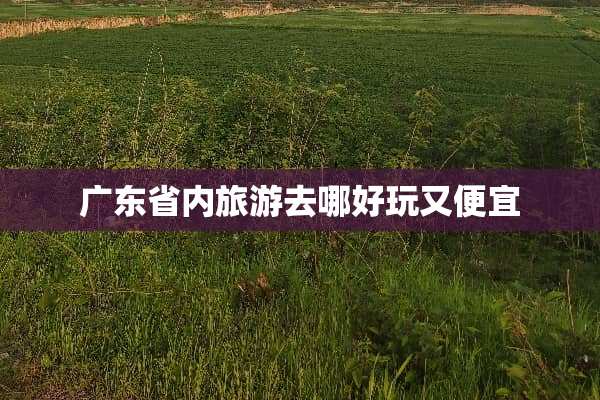 广东省内旅游去哪好玩又便宜