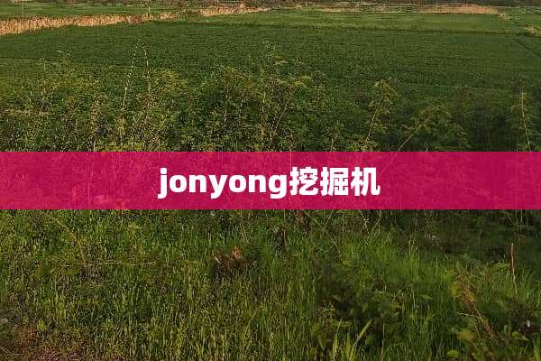 jonyong挖掘机