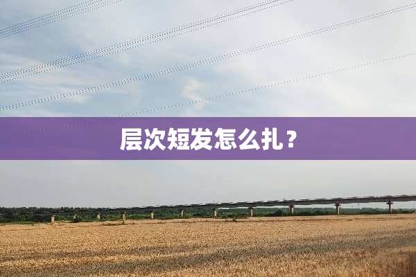 层次短发怎么扎？