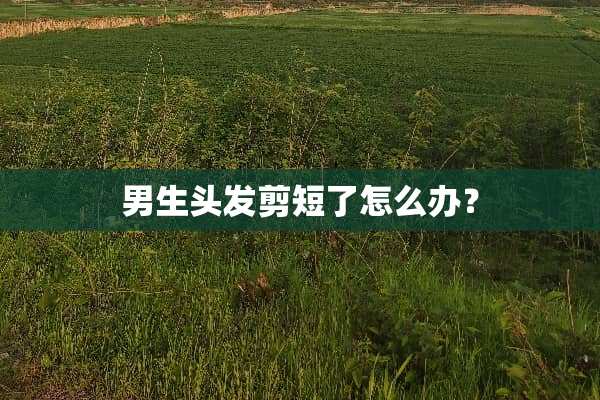 男生头发剪短了怎么办？