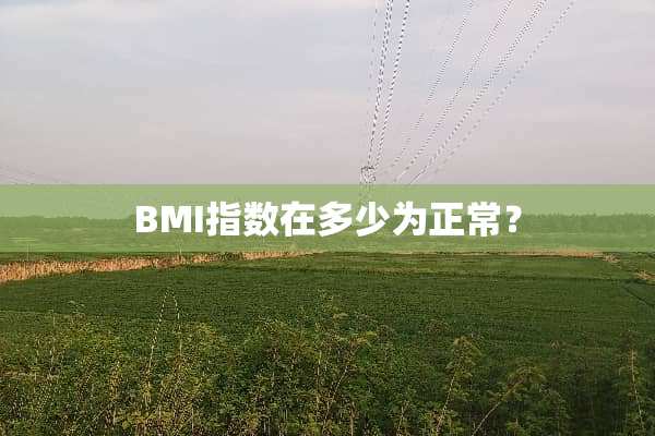BMI指数在多少为正常？
