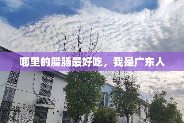 哪里的腊肠最好吃，我是广东人