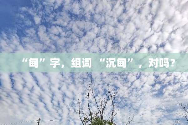 “甸”字，组词 “沉甸”，对吗？