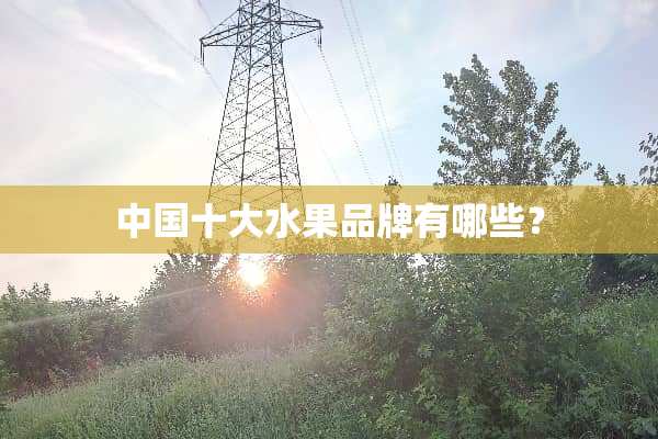 中国十大水果品牌有哪些？