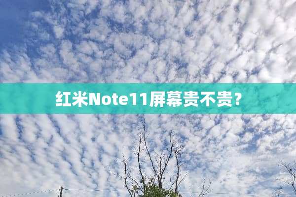 红米Note11屏幕贵不贵？