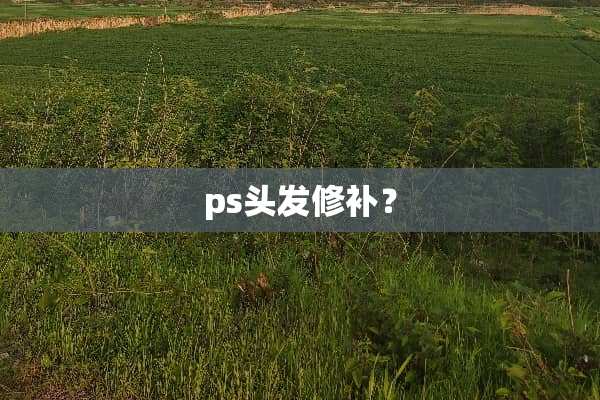 ps头发修补？