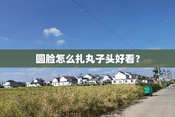 圆脸怎么扎丸子头好看？