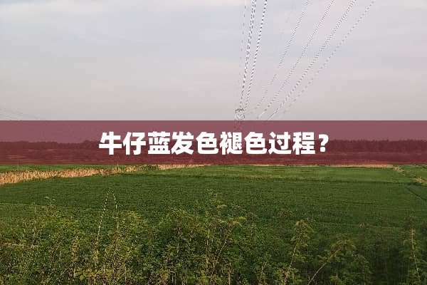 牛仔蓝发色褪色过程？