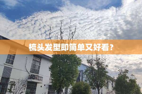 梳头发型即简单又好看？
