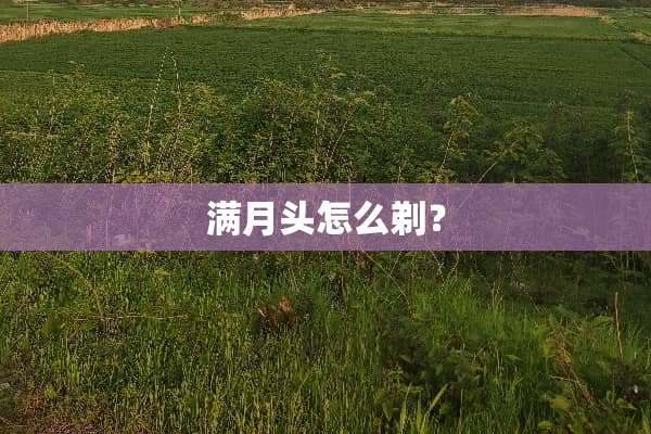 满月头怎么剃？