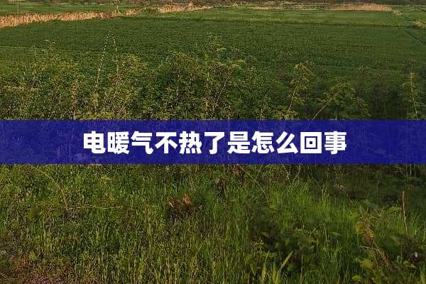 电暖气不热了是怎么回事