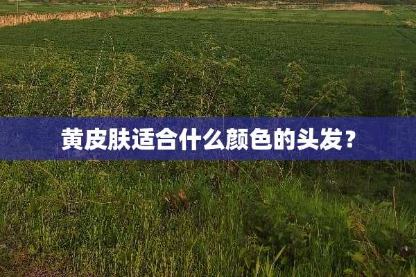 黄皮肤适合什么颜色的头发？
