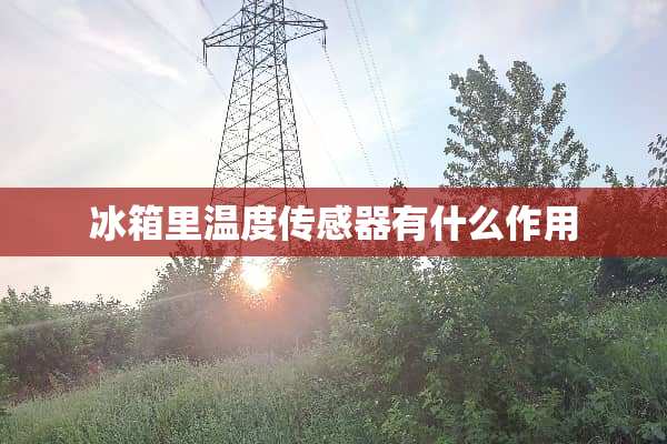冰箱里温度传感器有什么作用