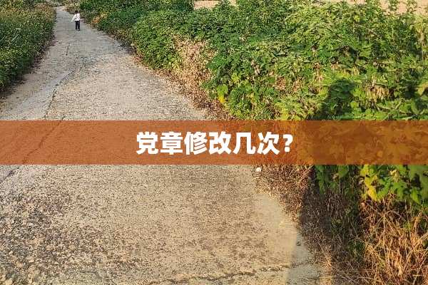 *章修改几次？