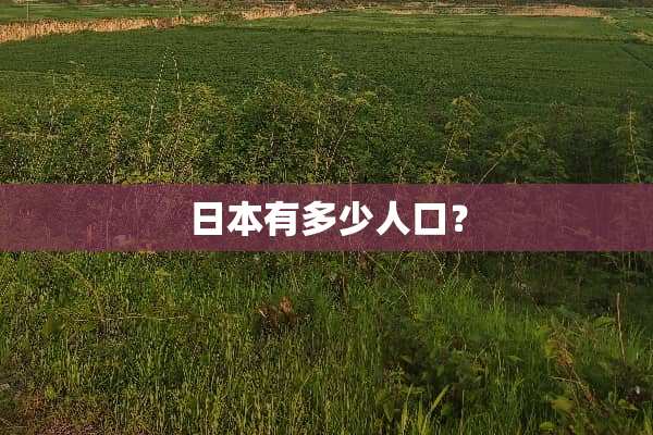 日本有多少人口？