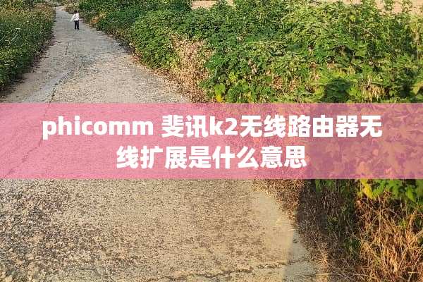 phicomm 斐讯k2无线路由器无线扩展是什么意思