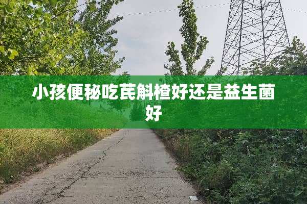 小孩便秘吃芪斛楂好还是益生菌好