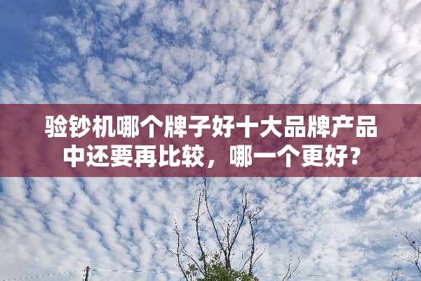 验钞机哪个牌子好十大品牌产品中还要再比较，哪一个更好？