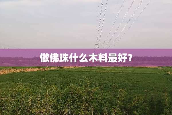 做佛珠什么木料最好？