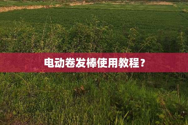 电动卷发棒使用教程？