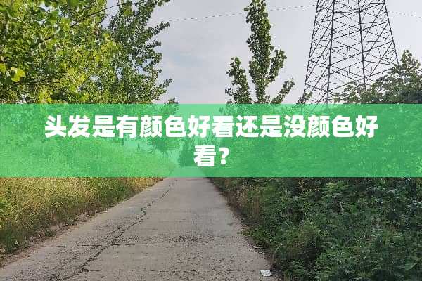 头发是有颜色好看还是没颜色好看？