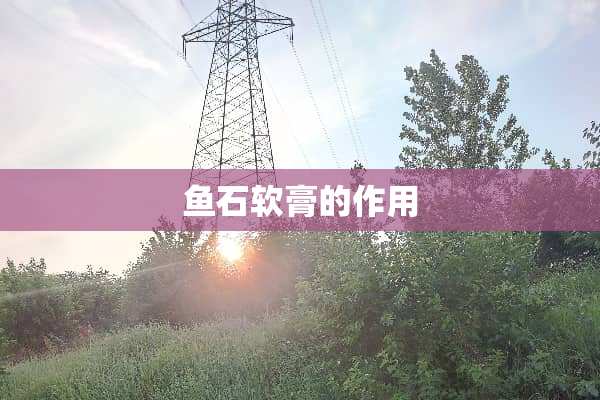 鱼石软膏的作用