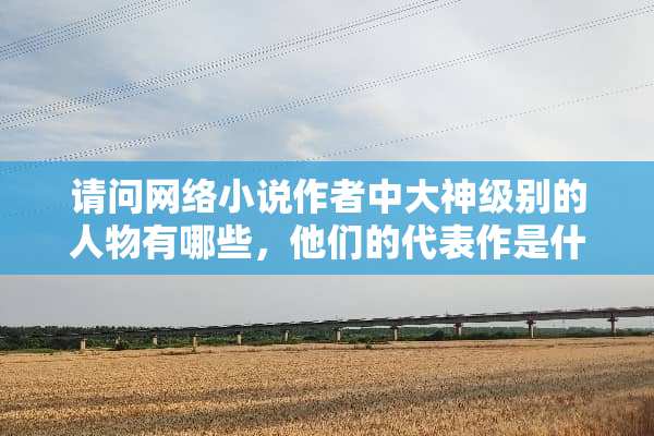 请问网络小说作者中大神级别的人物有哪些，他们的代表作是什么