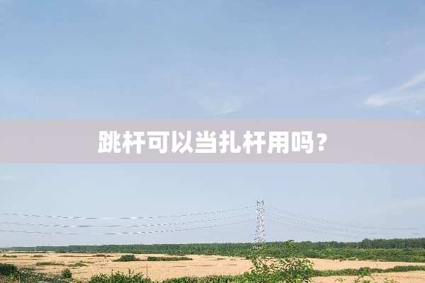 跳杆可以当扎杆用吗？