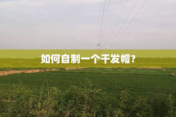 如何自制一个干发帽？
