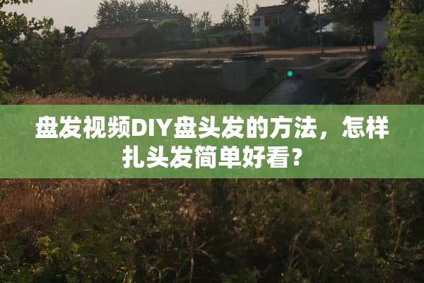 盘发视频DIY盘头发的方法，怎样扎头发简单好看？