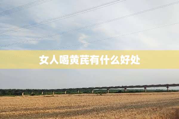 女人喝黄芪有什么好处