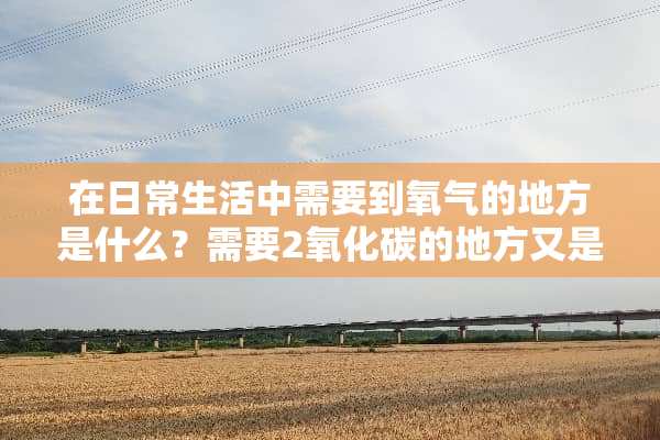 在日常生活中需要到氧气的地方是什么？需要2**碳的地方又是什么？