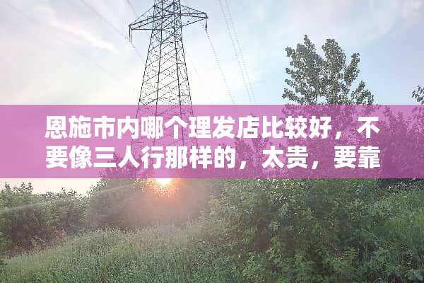 恩施市内哪个理发店比较好，不要像三人行那样的，太贵，要靠谱点的？