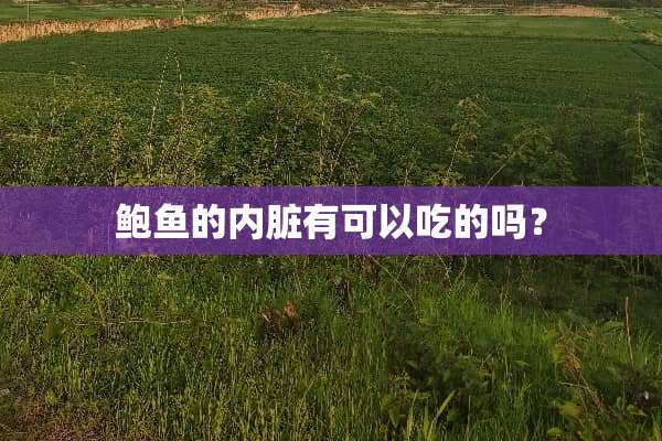 **的内脏有可以吃的吗？