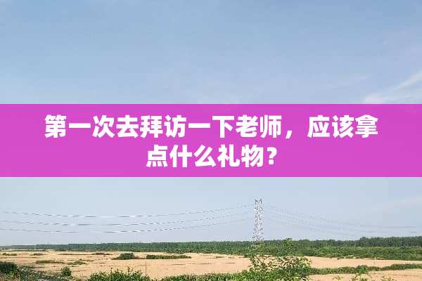 第一次去拜访一下老师，应该拿点什么礼物？