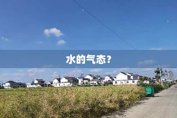 水的气态？