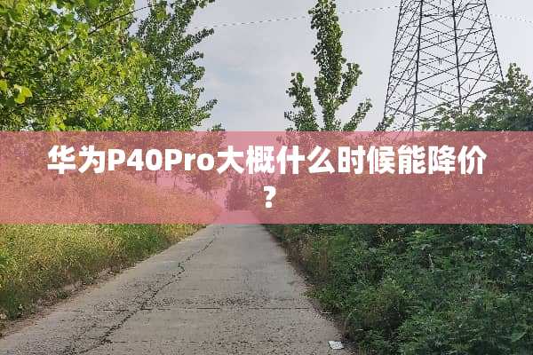 华为P40Pro大概什么时候能降价？