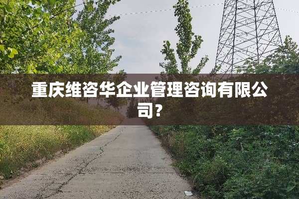 重庆维咨华企业管理咨询有限公司？