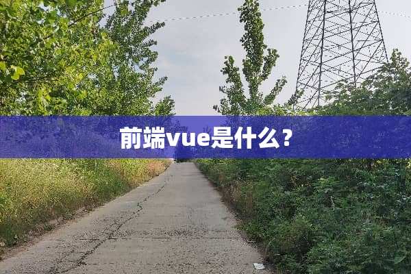 前端vue是什么？