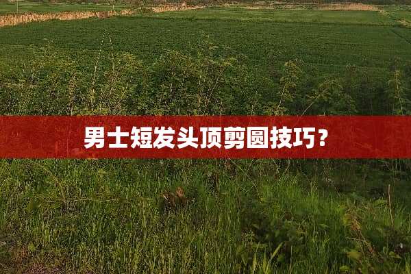 男士短发头顶剪圆技巧？