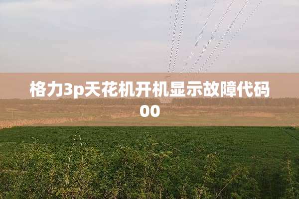 格力3p天花机开机显示故障代码00