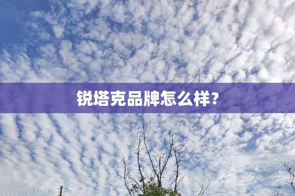 锐塔克品牌怎么样？