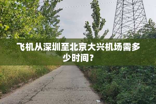 飞机从深圳至北京大兴机场需多少时间？