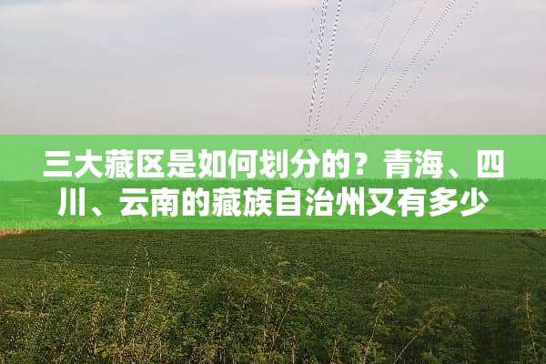 三大藏区是如何划分的？青海、四川、云南的藏族自治州又有多少，有哪些？急用！