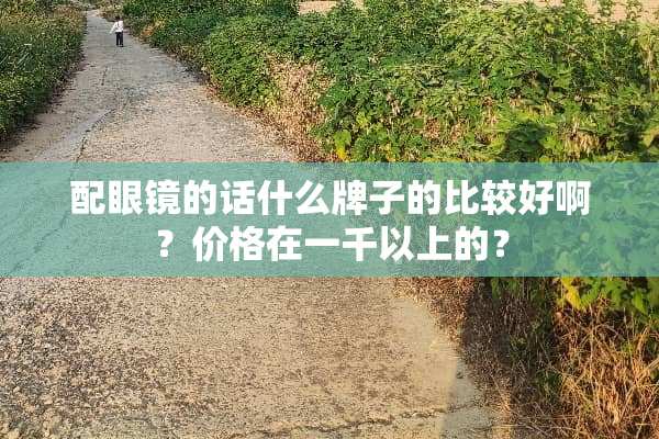 配眼镜的话什么牌子的比较好啊？价格在一千以上的？