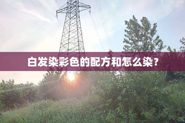 白发染彩色的配方和怎么染？
