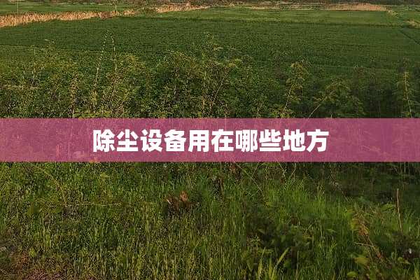 除尘设备用在哪些地方