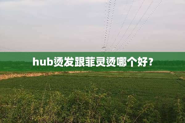 hub烫发跟菲灵烫哪个好？