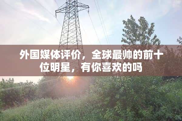 外国媒体评价，全球最帅的前十位明星，有你喜欢的吗