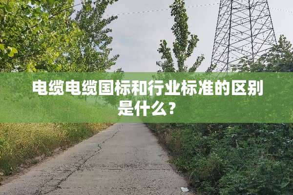 电缆电缆国标和行业标准的区别是什么？